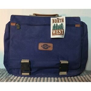 Leeds North West Collection Blue Laptop Bag Briefcase Travel Messenger Standard